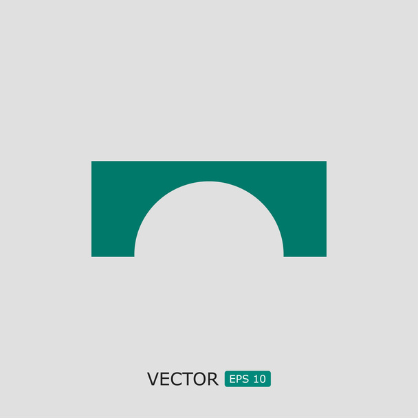 bridge flat icon - Вектор,изображение