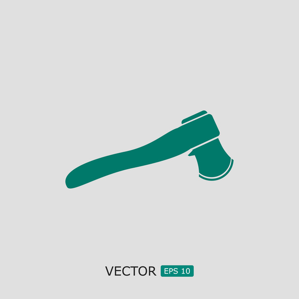 flat axe icon - Вектор,изображение