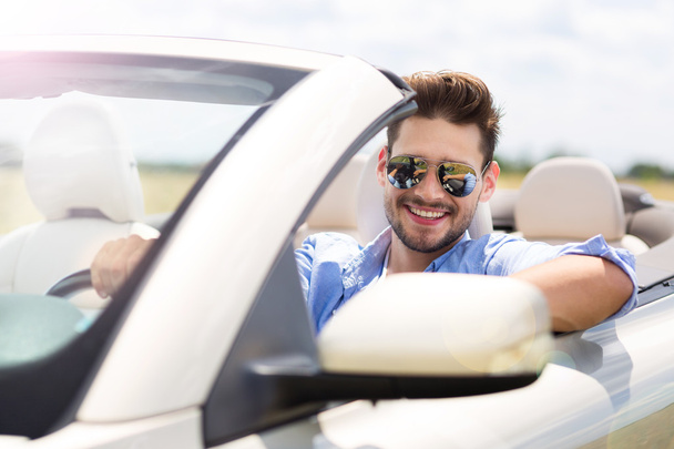 Man in convertible - Photo, Image