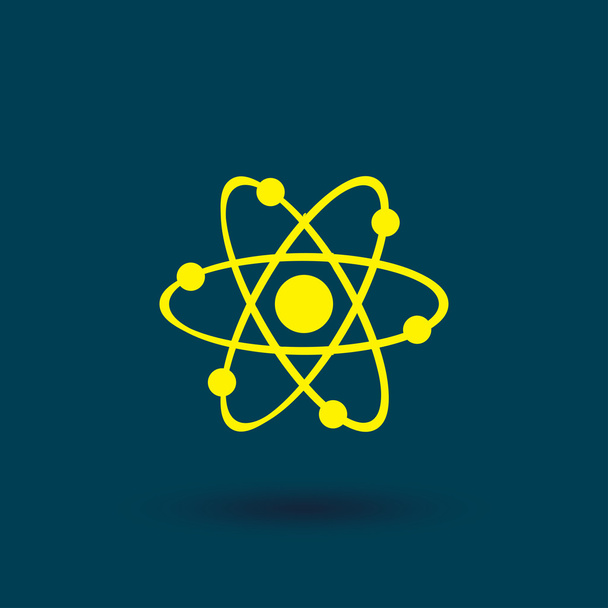 Atom vektor web icon - Vektor, kép