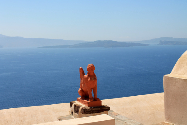 Gyönyörű kilátás nyílik a tengerre és a szigetekre, Görögország - Fotó, kép