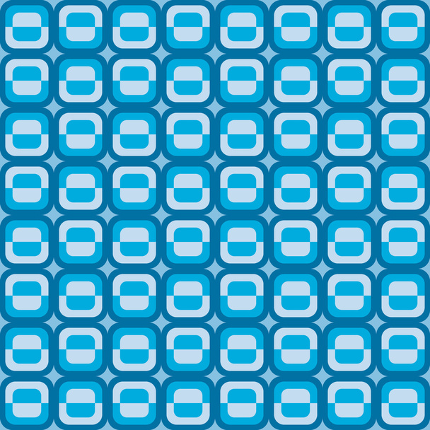  Wzór geometryczny z kwadratów niebieski - Wektor, obraz