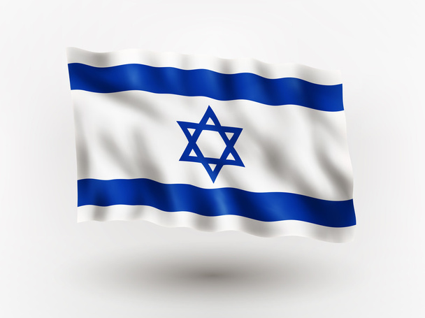 Flag of Israel. - Vetor, Imagem