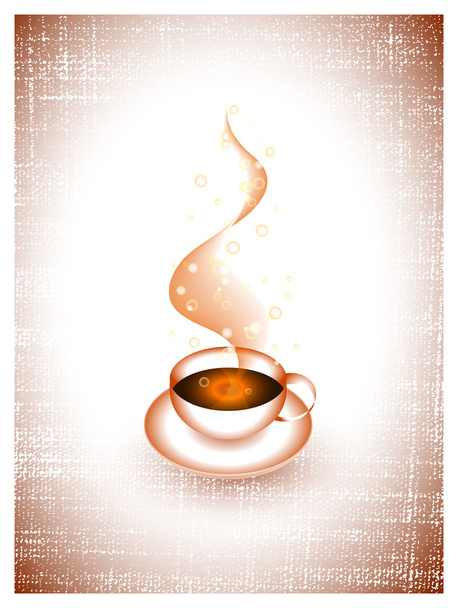Xícara de café sobre têxteis
 - Vetor, Imagem