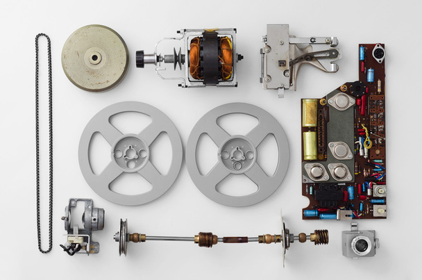 Parts of a vintage film projector  - Photo, Image