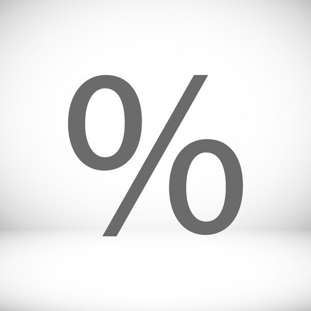 percent symbol icon - Вектор,изображение