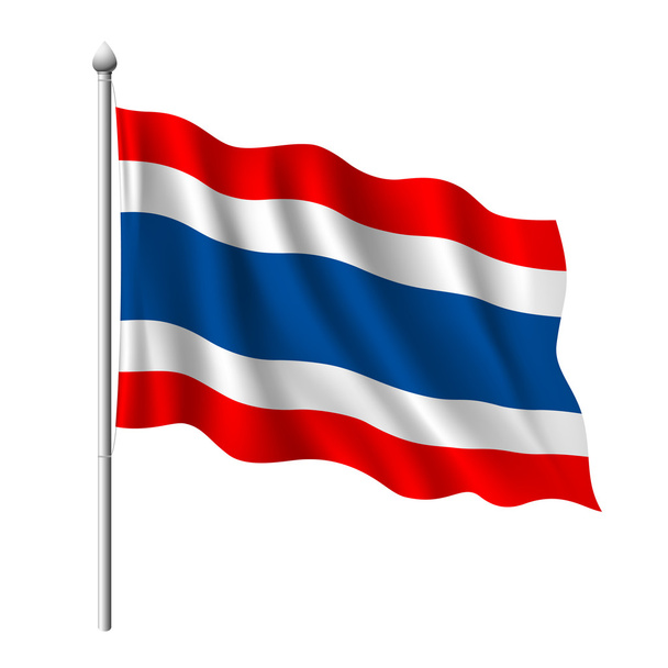 Thajská vlajka - Vektor, obrázek