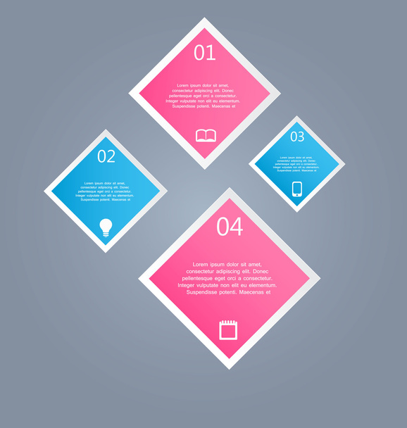 Infographics template for business, education - Vektor, Bild