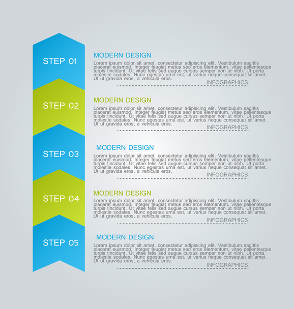 Infografiki szablon dla biznesu, edukacja - Wektor, obraz