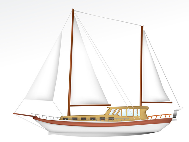 Sailing Boat - Vector, Image