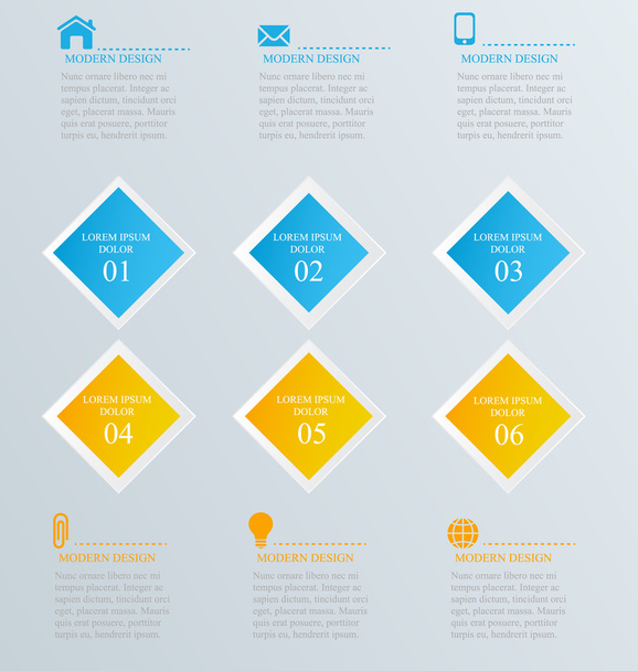 Infographics template for business, education - Vektör, Görsel