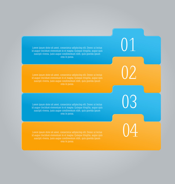 Infographics template for business, education - Vector, imagen