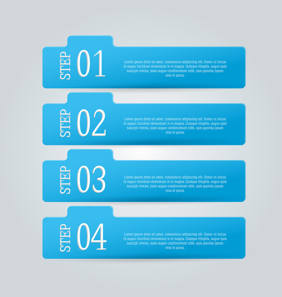 Infographics template for business, education - Vector, Imagen