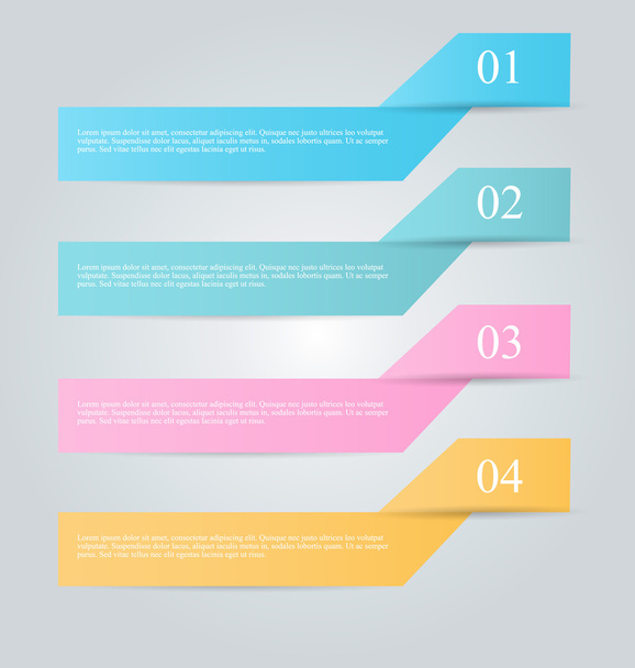 Business infographics template for presentation, education - Vecteur, image