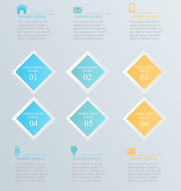 Business infographics template for presentation, education - Vektor, obrázek