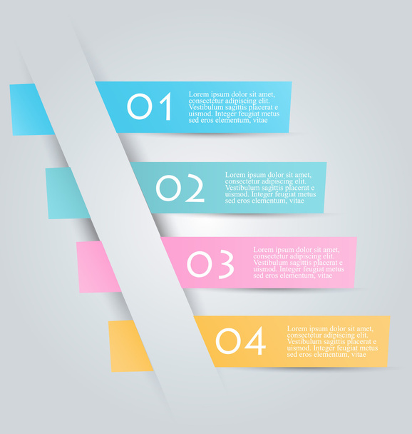 Business infographics template for presentation, education - Vektor, kép