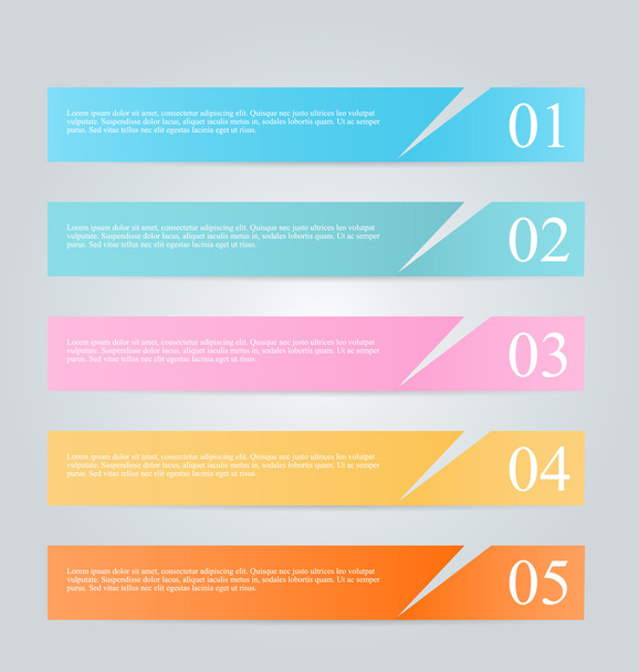 Business infographics template for presentation, education - Vector, afbeelding