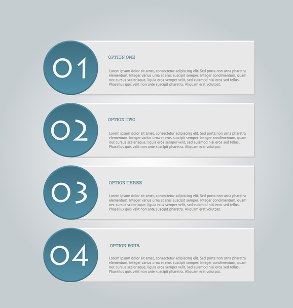 Business infographics template for presentation, education - Vektor, Bild