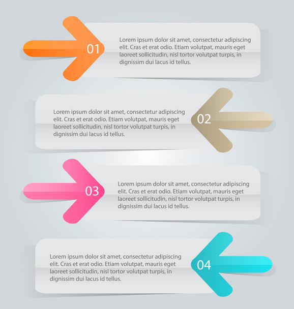 Business infographics template for presentation, education - Wektor, obraz