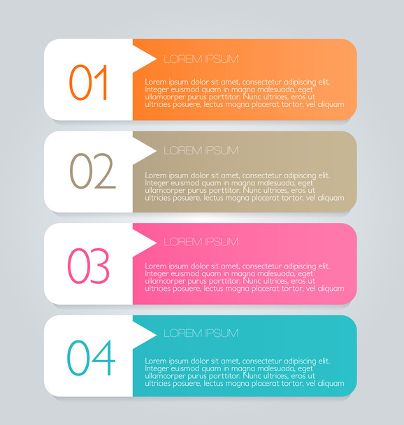 Business infographics template for presentation, education - Wektor, obraz