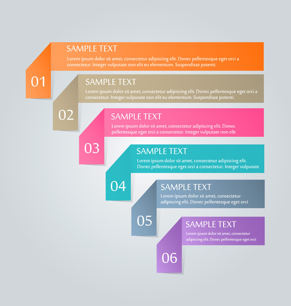 Business infographics template for presentation, education - Vetor, Imagem