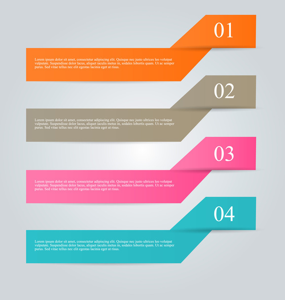 Business infographics template for presentation, education - Vektör, Görsel