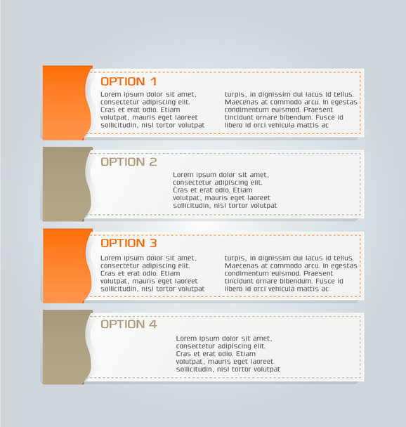 Business infographics template for presentation, education - Vector, imagen