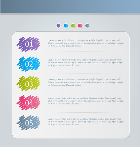 Business infographics template for presentation, education - Vector, Imagen