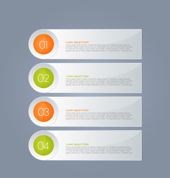 Business infographics template for presentation, education - Vetor, Imagem