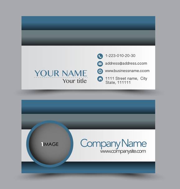 ビジネス カードのセット テンプレート - ベクター画像