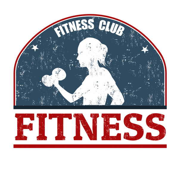 Fitness club stamp - Vector, Image