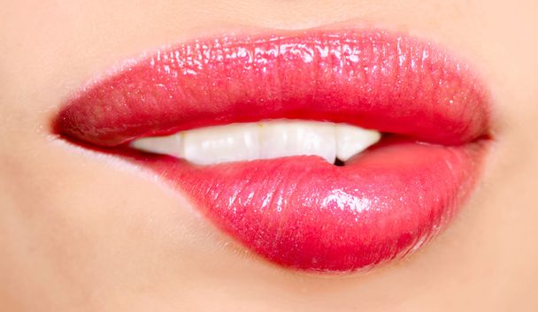 Naisen huulet - Valokuva, kuva