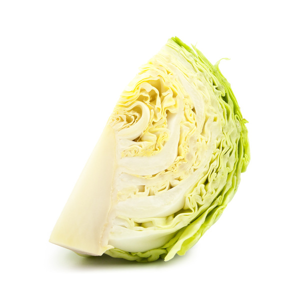 green cabbage isolated  - 写真・画像