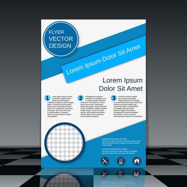 Plantilla de vector de folleto profesional moderno
 - Vector, Imagen