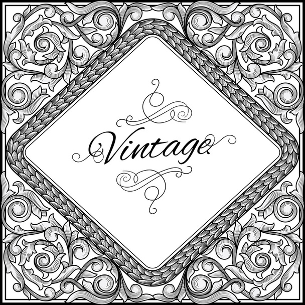 fondo decorado vintage
 - Vector, Imagen