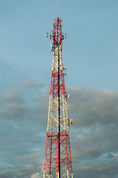 Telecommunication tower with cell phone antenna system 3g - Photo, Image