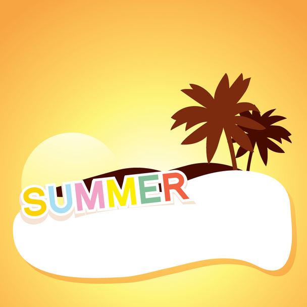 Sommer-Hintergrund - Vektor, Bild