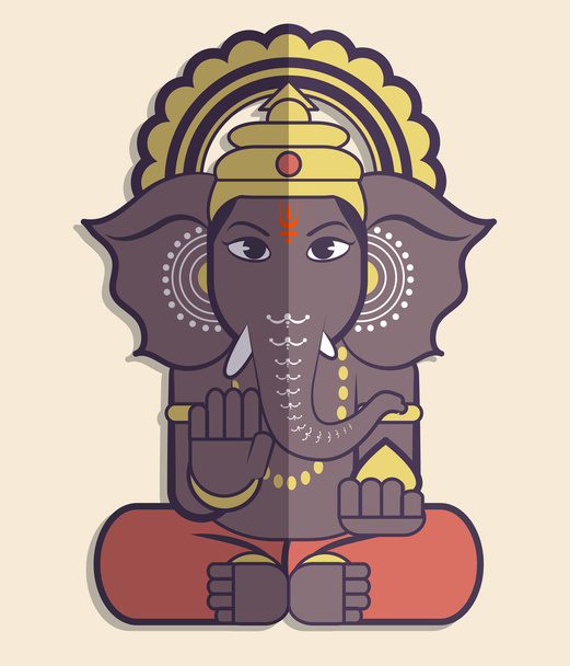 ilustracja wektorowa Pana Ganesha - Wektor, obraz