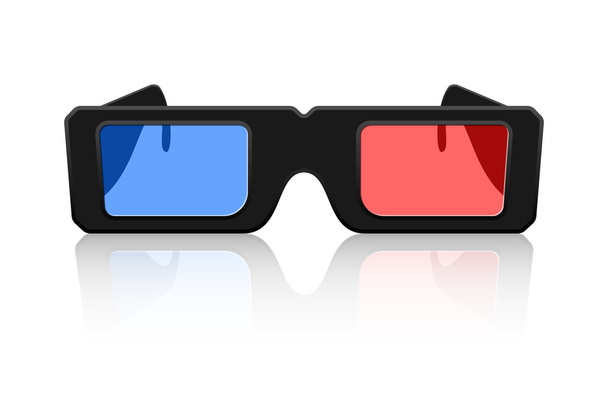 Ícone de óculos Vector 3D
 - Vetor, Imagem