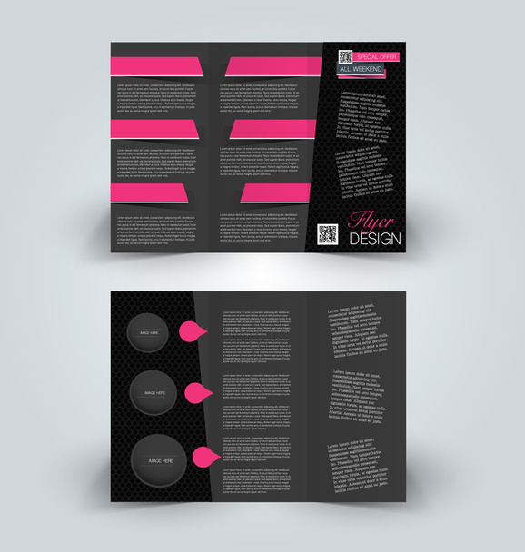 Brochure mock up design template for business, education, advertisement.  - Вектор, зображення