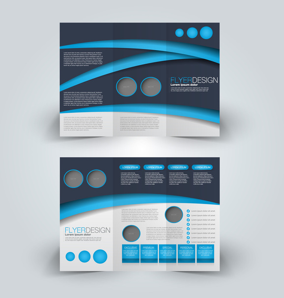 Brochure mock up design template for business, education, advertisement.  - Vecteur, image