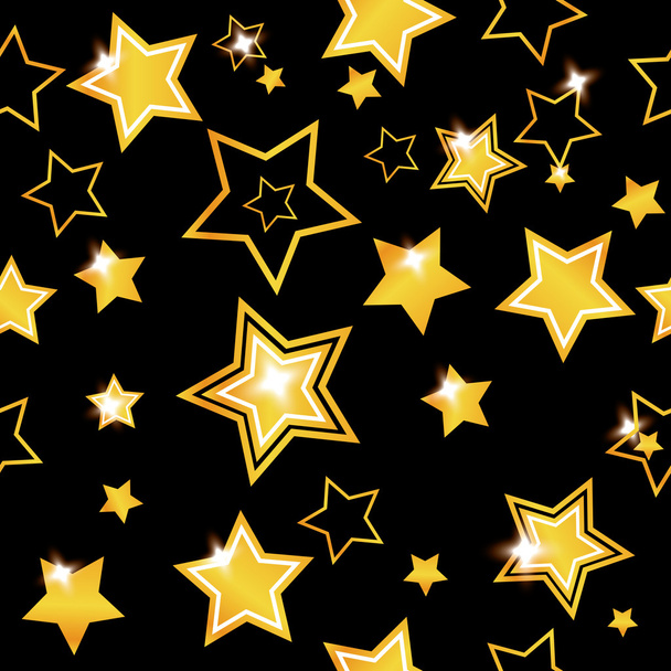Abstract seamless background with stars - Vector, imagen