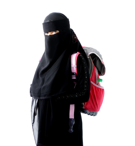 Árabe muçulmano menina da escola
 - Foto, Imagem