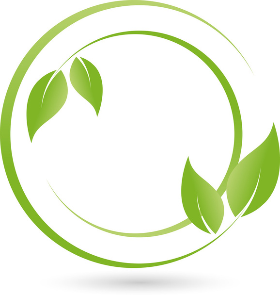 Blatt, Logotipo Pflanze, Bio, Heilpraktiker
 - Vetor, Imagem