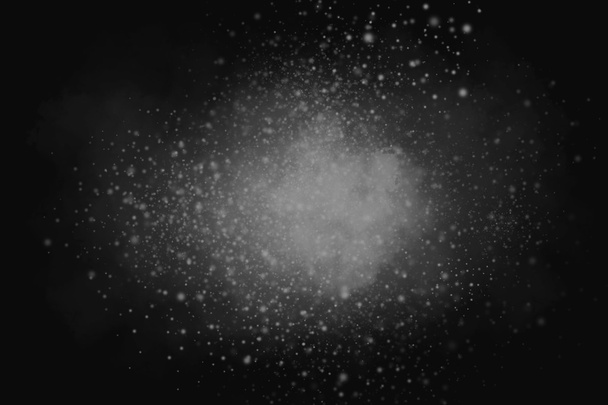 Schwarz-weiß abstrakte Pulverexplosion Hintergrund - Foto, Bild
