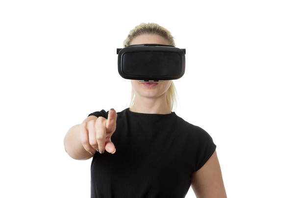 virtuális valóság üzletasszony - Fotó, kép