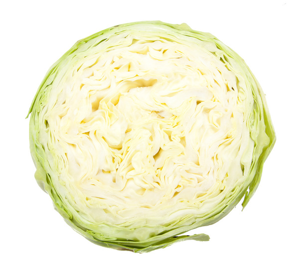green cabbage slide  isolated  - Фото, изображение