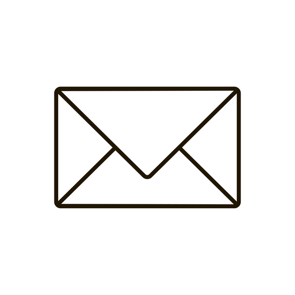 Icono de correo vector ilustración - Vector, Imagen