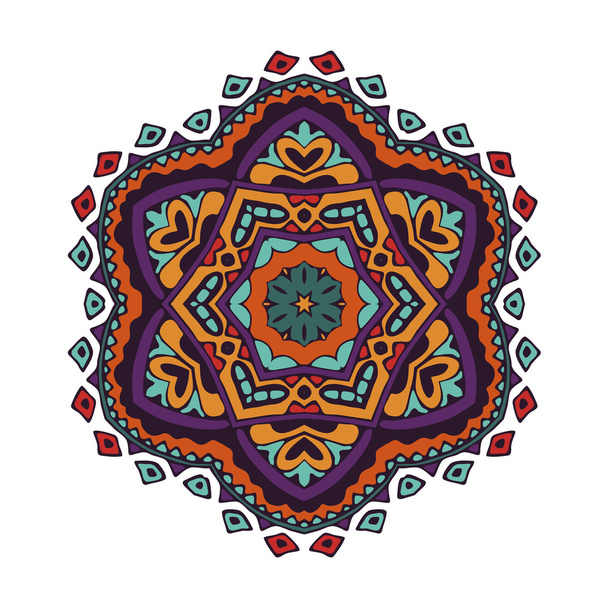 colorful mandala design - Wektor, obraz