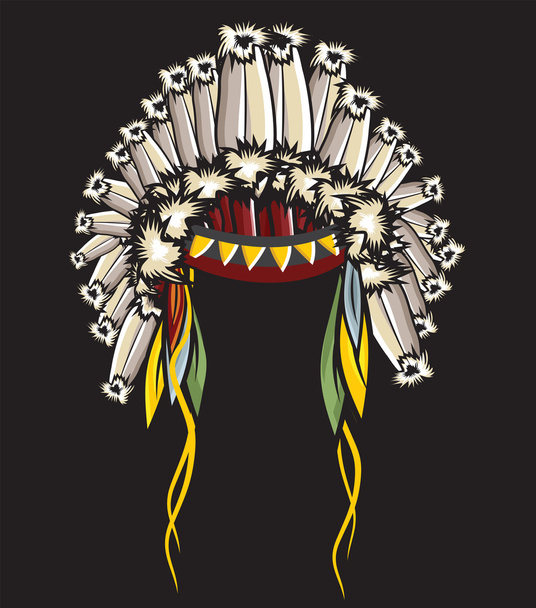 アメリカ ・ インディアンのアバター - ベクター画像